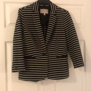 Stripe blazer banana Republic Sz 8